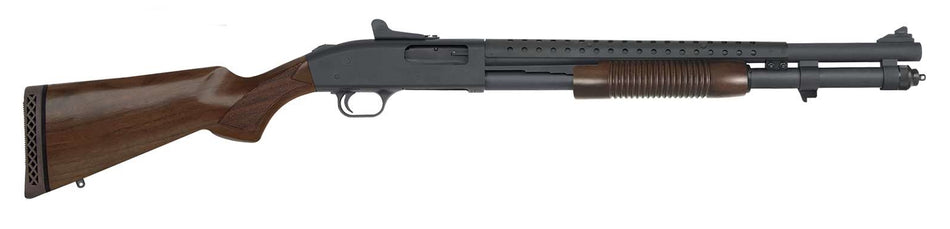 Mossberg 51665 590A1 Retrograde 12 Gauge 3" 8+1 20" Parkerized Heavy-Walled Barrel Black Rec with Ghost Ring Sight Walnut Stock Right Hand