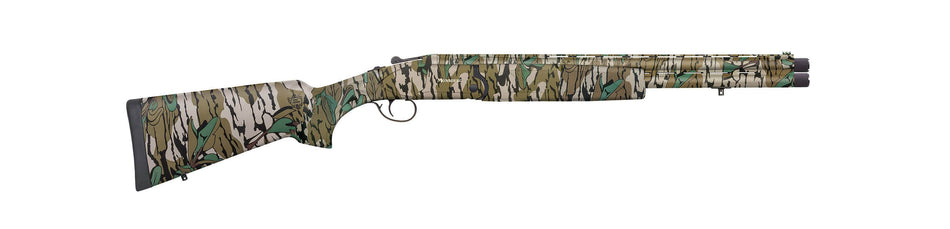 Mossberg 75485 Silver Reserve Eventide Turkey Over/Under 12 Gauge 3.5" 2rd 20", Mossy Oak Greenleaf, Synthetic Furniture, Fiber Optic Sight, Ext. Turkey Choke
