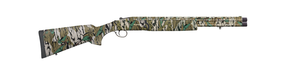 Mossberg 75486 Silver Reserve Eventide Turkey Over/Under 20 Gauge 3" 2rd 20", Mossy Oak Greenleaf, Synthetic Furniture, Fiber Optic Sight, Ext. Turkey Choke
