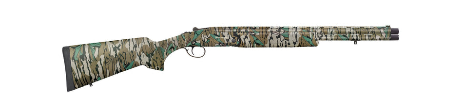 Mossberg 75487 Silver Reserve Eventide Turkey Over/Under 28 Gauge 2.75" 2rd 20", Mossy Oak Greenleaf, Synthetic Furniture, Fiber Optic Sight, Ext. Turkey Choke