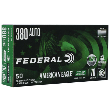 Federal .380 ACP American Eagle 70gr Lead-Free IRT Ammo