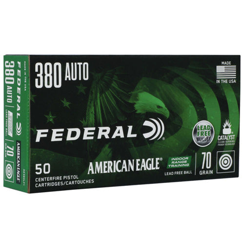 Federal .380 ACP American Eagle 70gr Lead-Free IRT Ammo