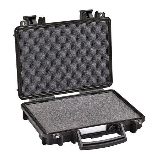 SINGLE PISTOL CASE BLK PRE CUBED FOAM