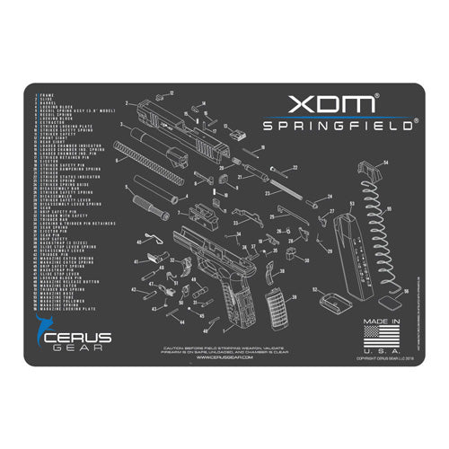 SPRINGFIELD XDM SCHEMATIC CHAR GRAY