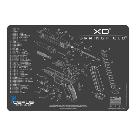 SPRINGFIELD XD SCHEMATIC GREY