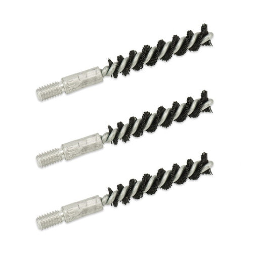 3/PK NYLON PISTOL BRUSH .22 CAL 8/32 M THR
