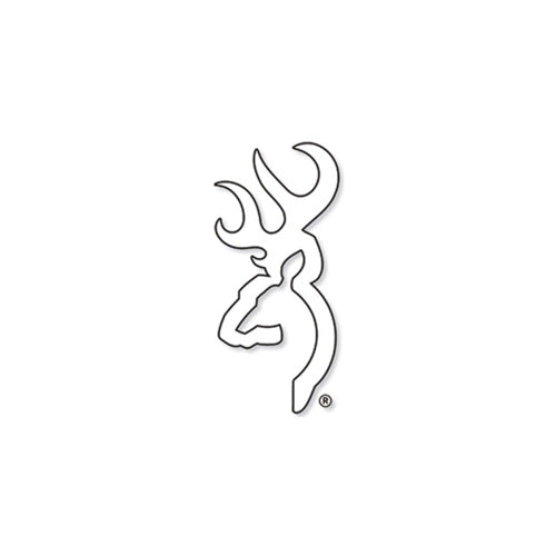 DECAL BUCKMARK 4IN WHITE