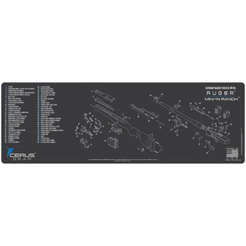 RUGER MINI 14 RANCH SCHEMATIC CHAR GRAY