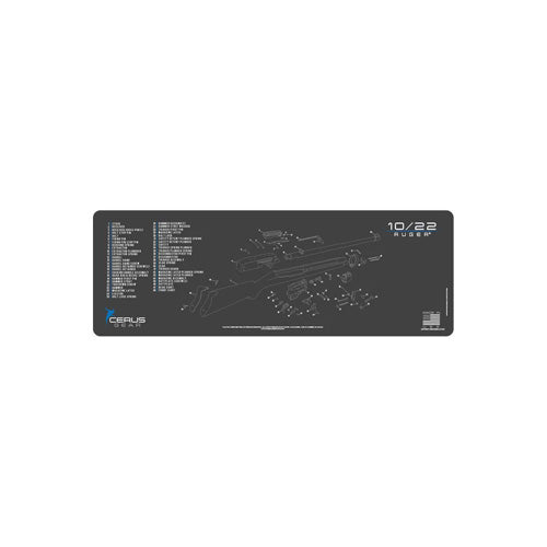 RUGER 10/22 SCHEMATIC GRAY