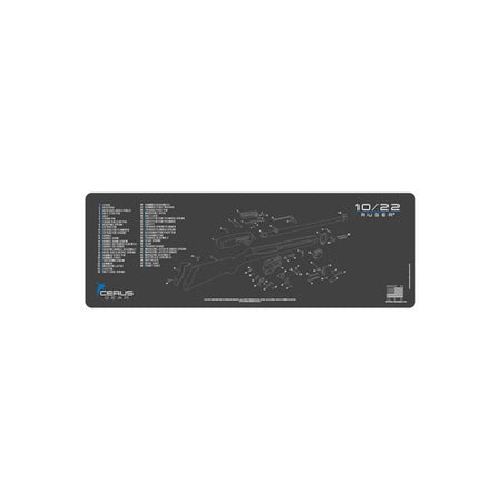 RUGER 10/22 SCHEMATIC GRAY
