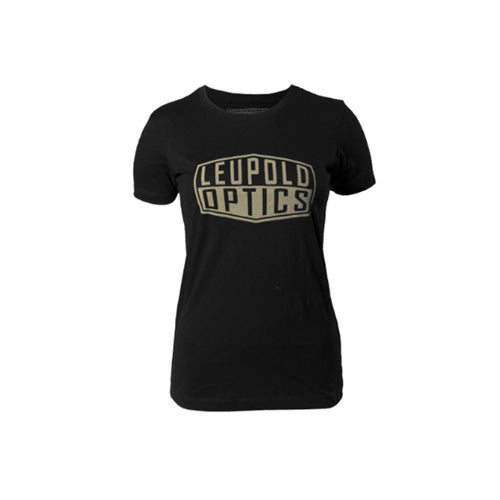 W S LEUPOLD OPTICS BADGE TEE BLACK S
