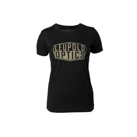 W S LEUPOLD OPTICS BADGE TEE BLACK S