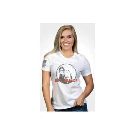 WOMEN RELAX FIT SHIRT GRIT/GRACE WHT XL