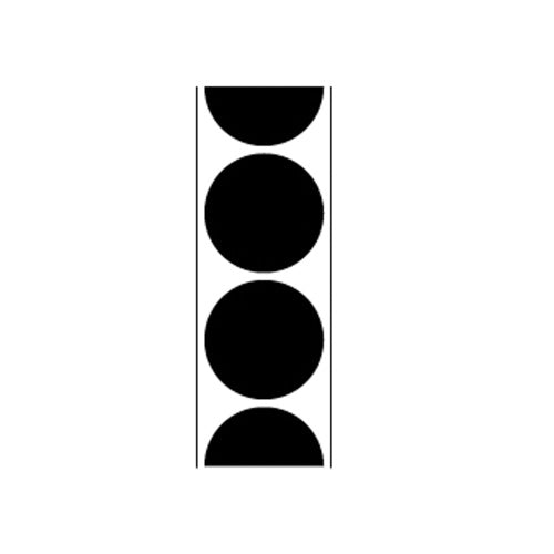1IN REPAIR PATCHES - 432 BLACK PATCHES