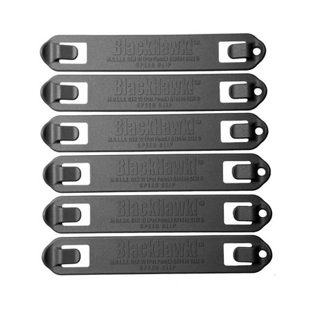 PCH SPEED CLIPS #9 6PK 9IN BLK