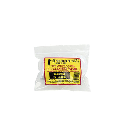 CLEANING PATCHES .45-48 CAL BP 100CT