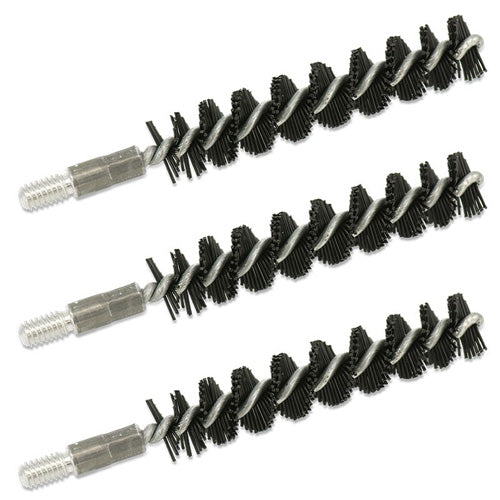 3/PK NYLON RIFLE BRUSH .375 CAL 8/32 M THR