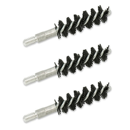 3/PK NYLON PISTOL BRUSH .357 / .38 CAL / 9MM 8/32 M THR