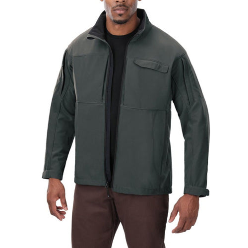 DOWNRANGE SOFTSHELL JACKET SLATE GRY LRG