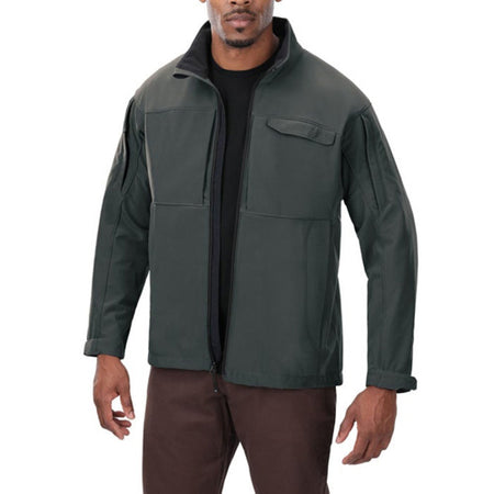 DOWNRANGE SOFTSHELL JACKET SLATE GRY LRG