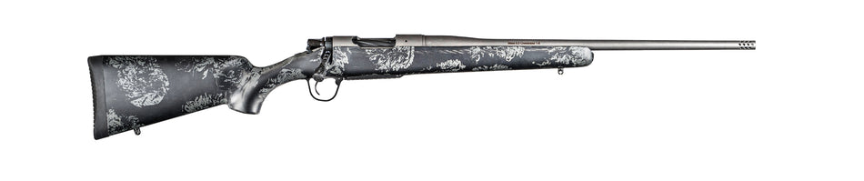 Christensen Arms 8010107800 Mesa FFT 7mm Rem Mag 3+1 22" Threaded Barrel, Tungsten Gray Cerakote, Black with Gray Webbing Stock