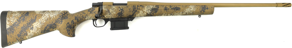 Howa HMFN6ARCSE 1500 Fence Line 6mm ARC 5+1 22" Flat Dark Earth Cerakote Threaded Barrel, Flat Dark Earth Cerakote Aluminum Drilled & Tapped Receiver, Scorched Earth Camo Fixed Synthetic Stock, Right