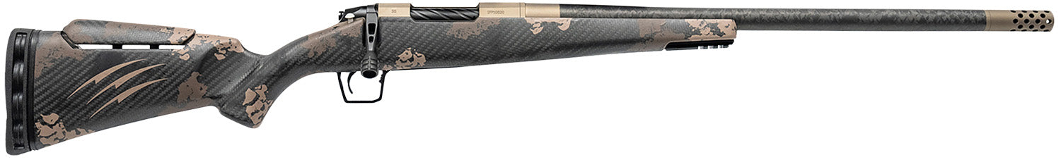 Fierce Firearms ROGSCMX22CM20BRS Carbon Mini Rogue XP 22 Creedmoor 3+1 20" Carbon Fiber Match Grade Barrel, Smoked Bronze Cerakote Steel Drilled & Tapped Receiver, Sonora Ambush Camo Adj Comb & BiPod