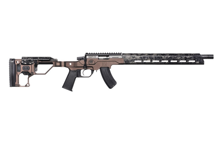Christensen Arms 8011202300 MPR 22 LR 10+1 16" Black Match Grade Threaded Barrel, Black Nitride Picatinny Rail Receiver, Carbon Fiber M-LOK Handguard, Desert Brown Adj w/MagneLock Technology Stock