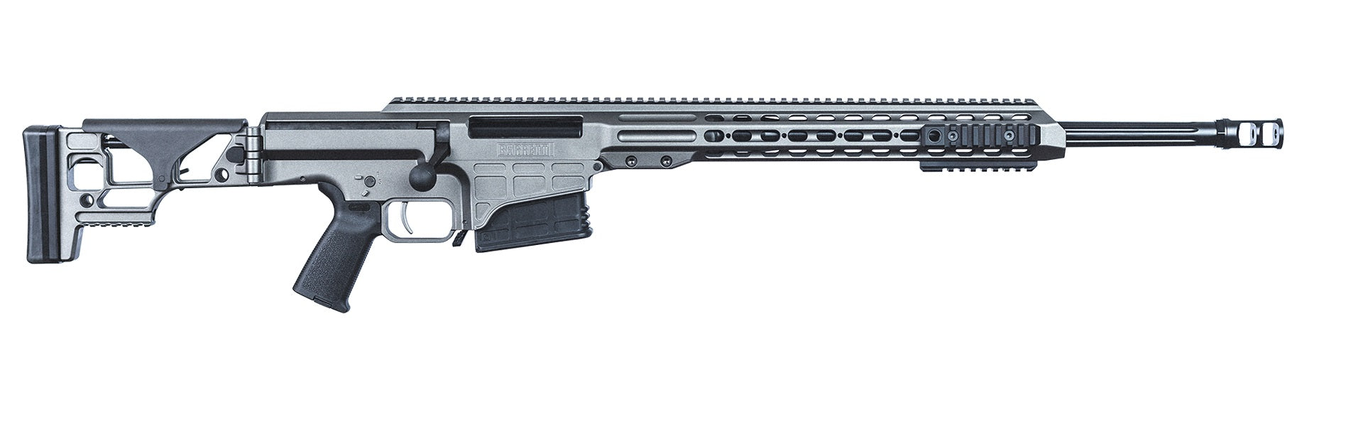 Barrett 18492 MRAD 308 Win 22" 10+1 Gray Rec/Handgaurd Gray Folding w/Adjustable LOP Stock Black Polymer Grip Right Hand