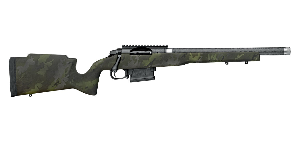 Proof Research 151143 Elevation MTR 2.0 22 ARC 4+1 16.50" Carbon Fiber Match Grade Threaded Barrel, Black receiver w/Picatinny Rail, Midnight Camo Proof Fixed Carbon Fiber Stock, Right Hand
