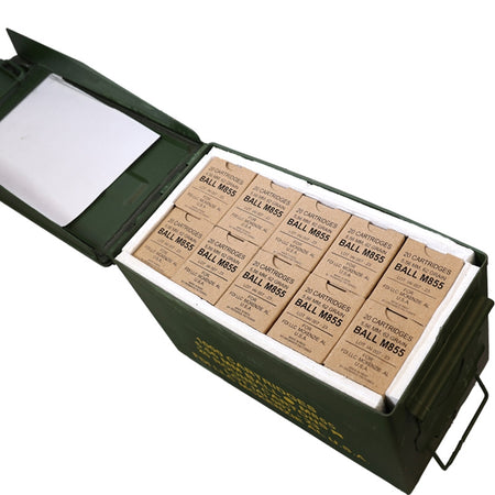 FDI 5.56x45mm M855 Green Tip 62 Grain Full Metal Jacket(FMJ) - Free Ammo Can with 1000ct or more!