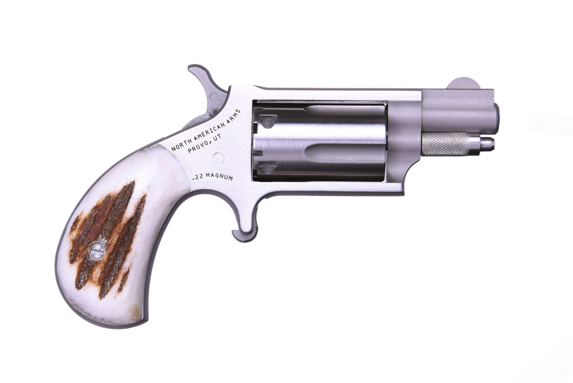 MINI 22MAG REV 1-1/8" SS/STAG# NAA-22MS-STAG