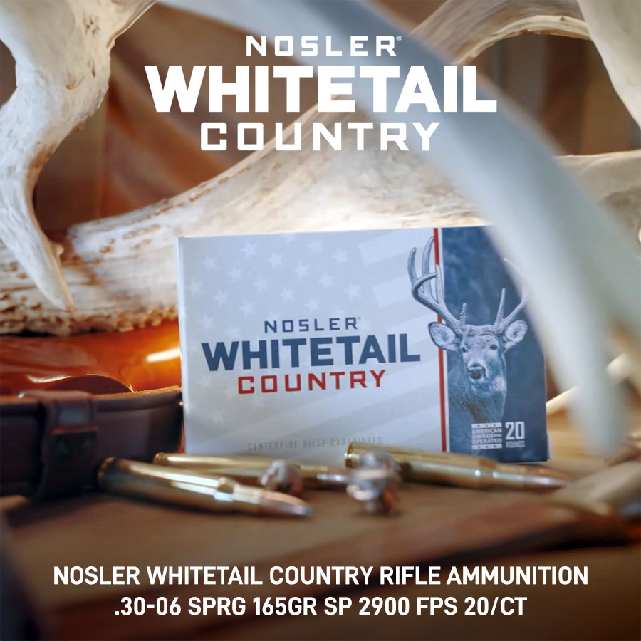 Nosler .30-06 Springfield Nosler Whitetail Country 165gr JSP Ammo