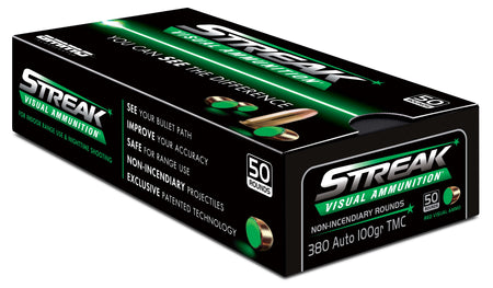 Ammo Inc .380 Auto Streak 100gr Green TMC Ammo