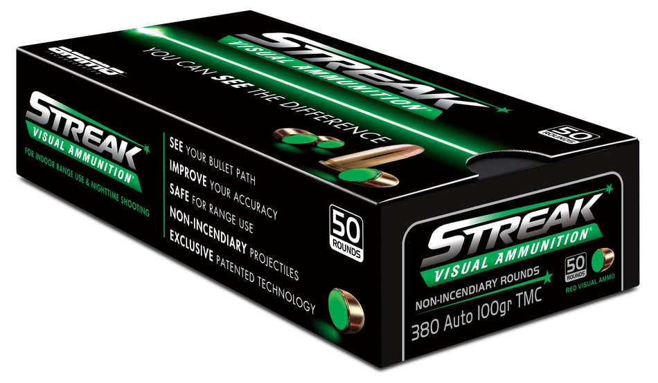 Ammo Inc .380 Auto Streak 100gr Green TMC Ammo