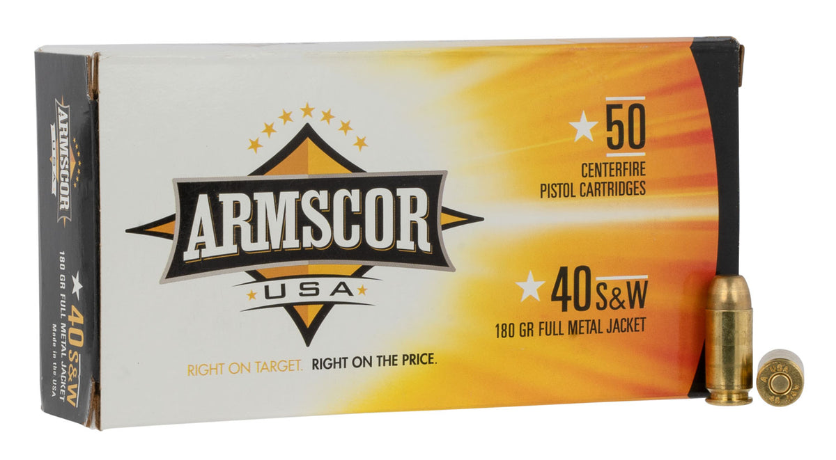 Armscor .40 S&W 180gr FMJ Ammo