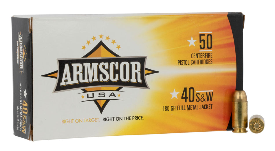 Armscor .40 S&W 180gr FMJ Ammo
