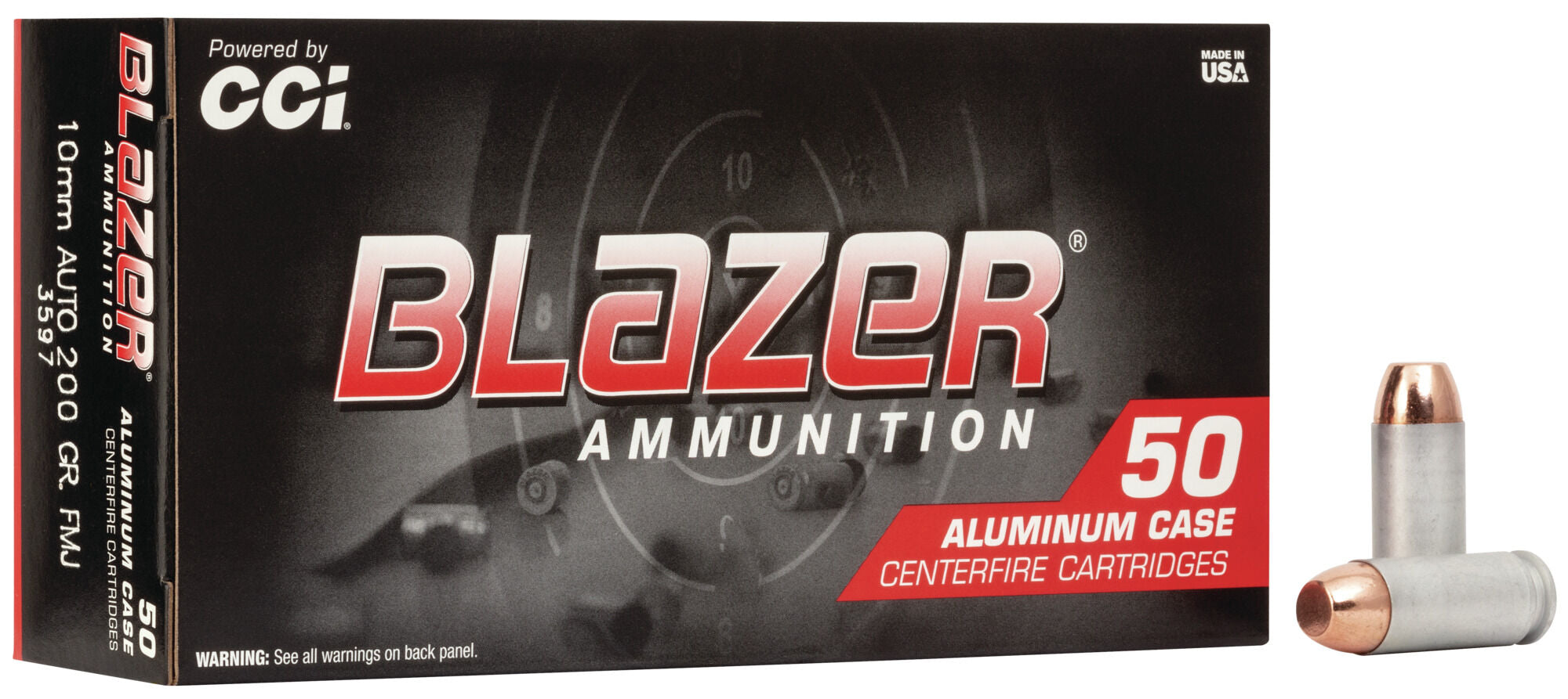 CCI 10mm Auto Blazer 200gr FMJ Ammo