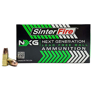 SinterFire .40 S&W NXG 125gr Lead Free Ball Ammo