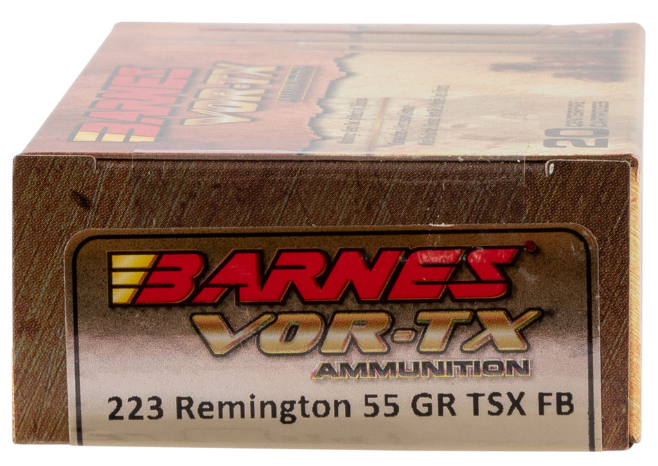 Barnes .223 Remington VOR-TX 55gr TSX FB Ammo