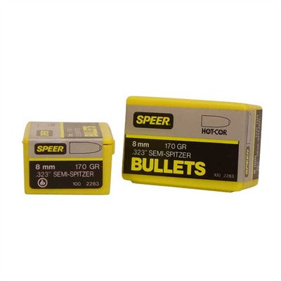 HOT-COR 8MM (0.323") SEMI-SPITZER BULLETS