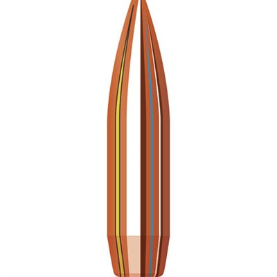 MATCH 22 CALIBER (0.224") HOLLOW POINT BOAT TAIL BULLETS 090255690507