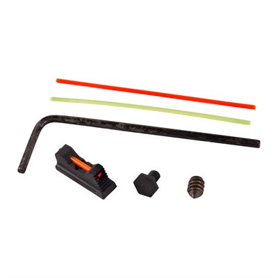 ZEV SIGHT SET, .215 FIBER OPTIC FRONT, COMBAT V3 BLACK REAR