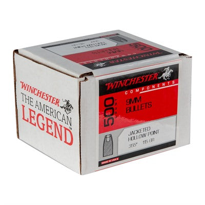 JACKETED HOLLOW POINT NOTCHED 9MM (0.355") JHPN HANDGUN BULLETS