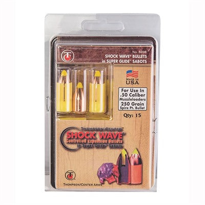 SHOCKWAVE 50 CALIBER 250GR CONTROL EXPANSION SUPER GLIDE SABOT