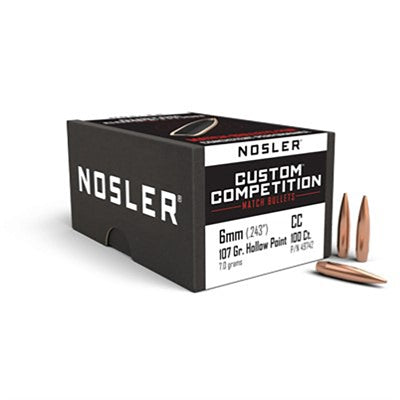 USTOM COMPETITION 6MM (0.243") HPBT RIFLE BULLETS
