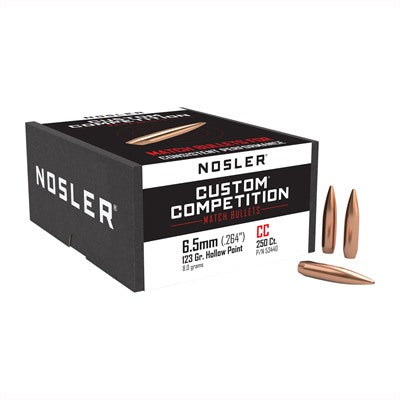 CUSTOM COMPETITION 6.5MM (0.264") HPBT RIFLE BULLETS 054041534406