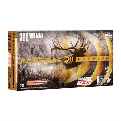 Federal .300 Win Mag Premium 165gr Barnes TSX Ammo