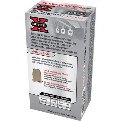 Winchester .357 Magnum Super X 125gr JSP Ammo