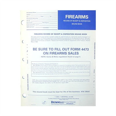 FIREARMS RECORD BOOK
